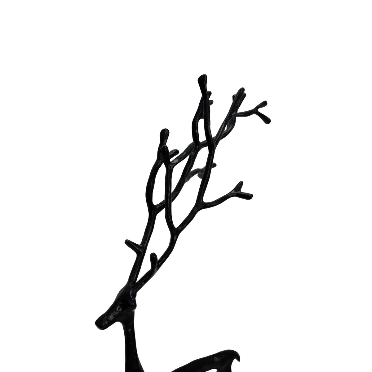  Black Metal Reindeer Decor, 26 in