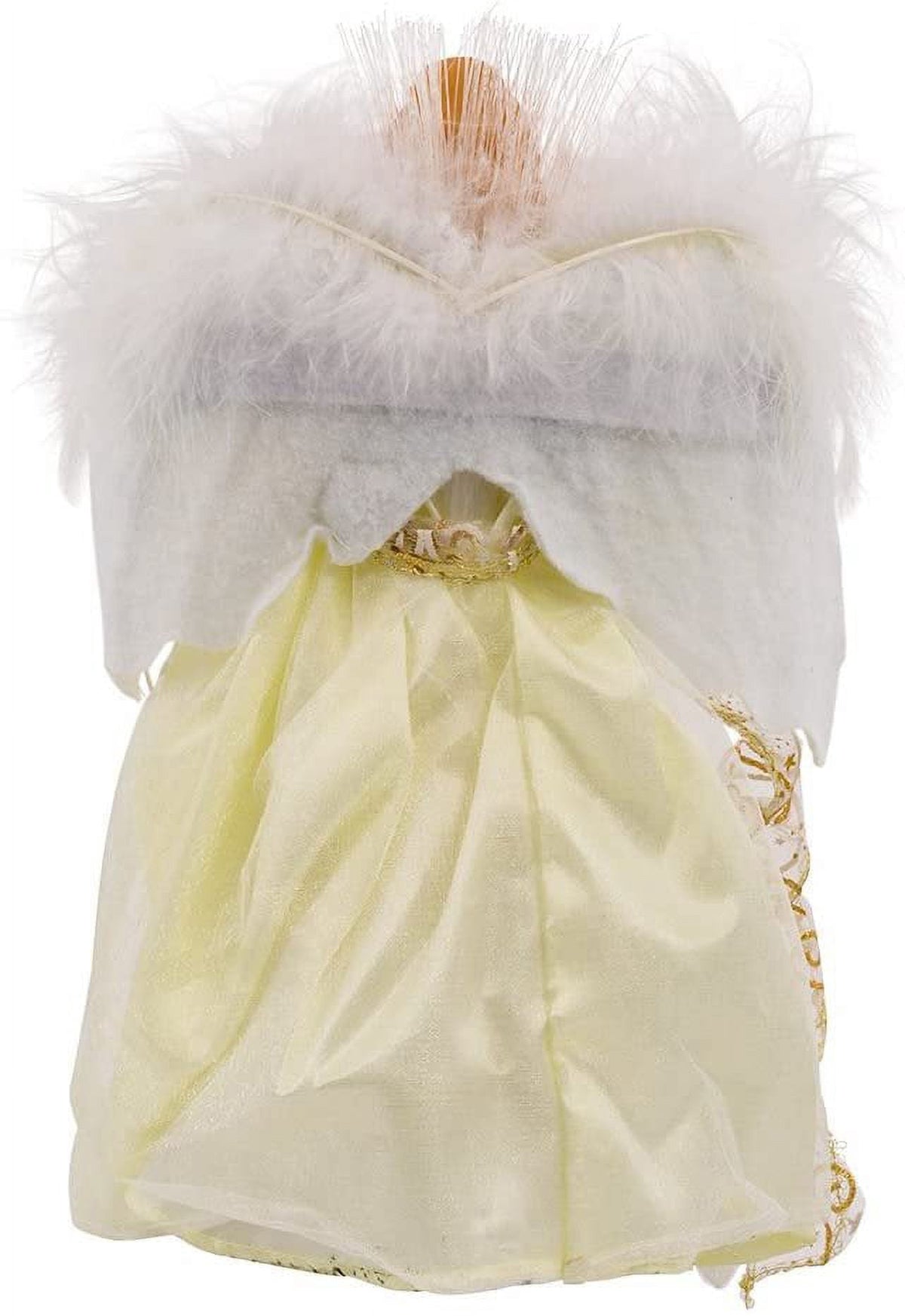 Kurt Adler LED Angel Treetop, 12" Pre-Lit Christmas Tree Decoration