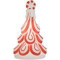 Lighted Blow Mold Peppermint Tree Indoor/Outdoor Christmas Decoration, Red and White, 24", by 