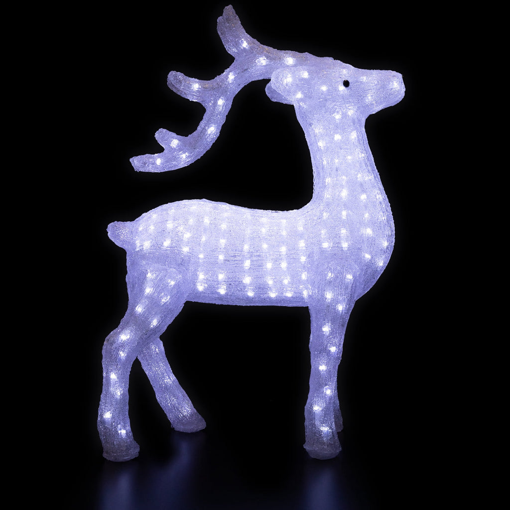 Northlight LED Lighted Commercial Grade Acrylic Reindeer Outdoor Christmas Decoration - 28"