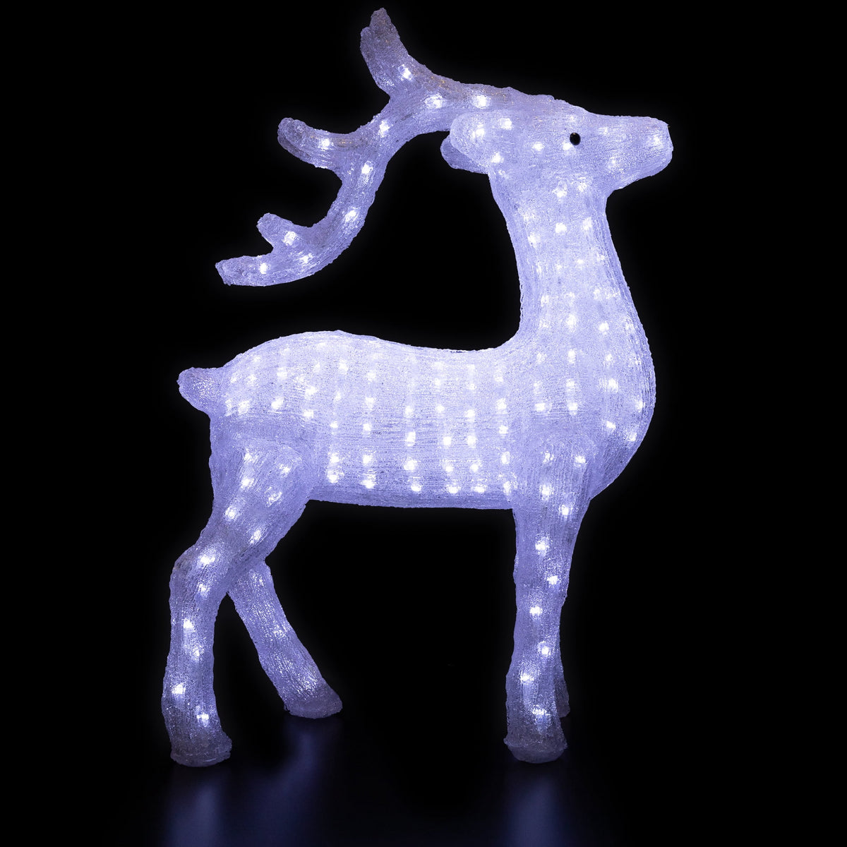 Northlight LED Lighted Commercial Grade Acrylic Reindeer Outdoor Christmas Decoration - 28"