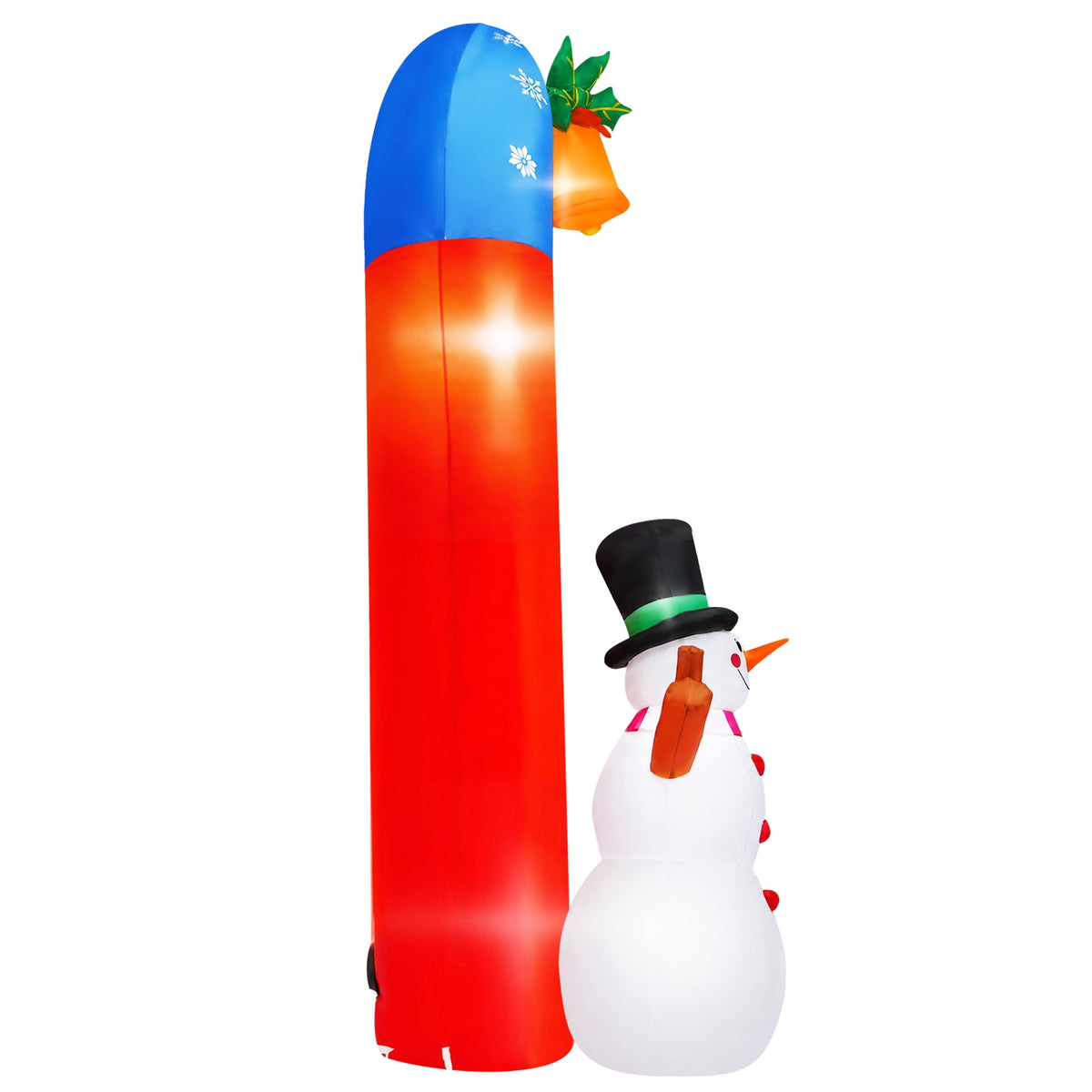 Yexmas 8FT Christmas Inflatable Archway with Snowman & Christmas Tree,Blow Ups Xmas Inflatable with LED Lights,Outdoor Decor for Xmas Holiday Party Yard Garden Lawn