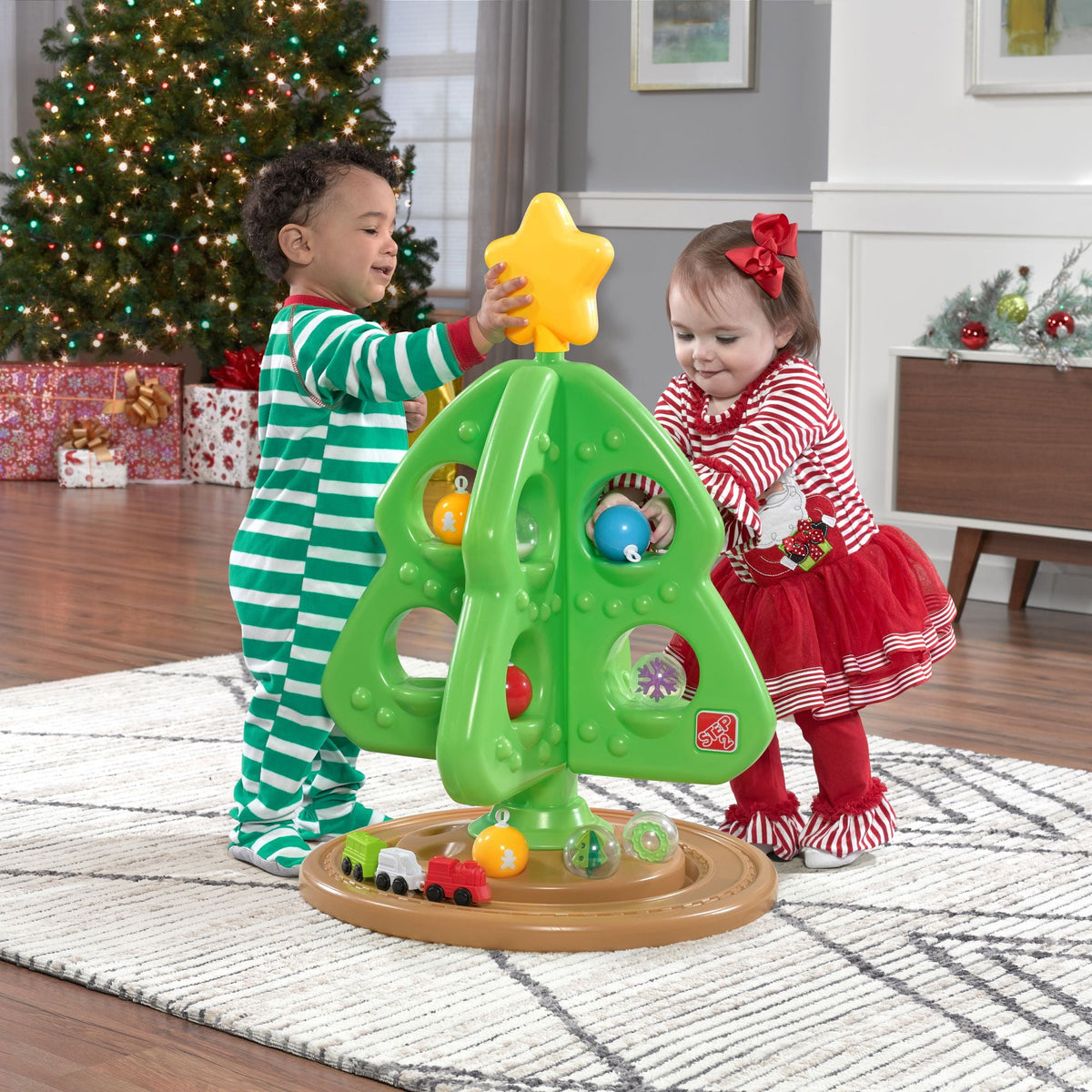 Step2 Christmas Green Resin Tree with Bonus Ornaments