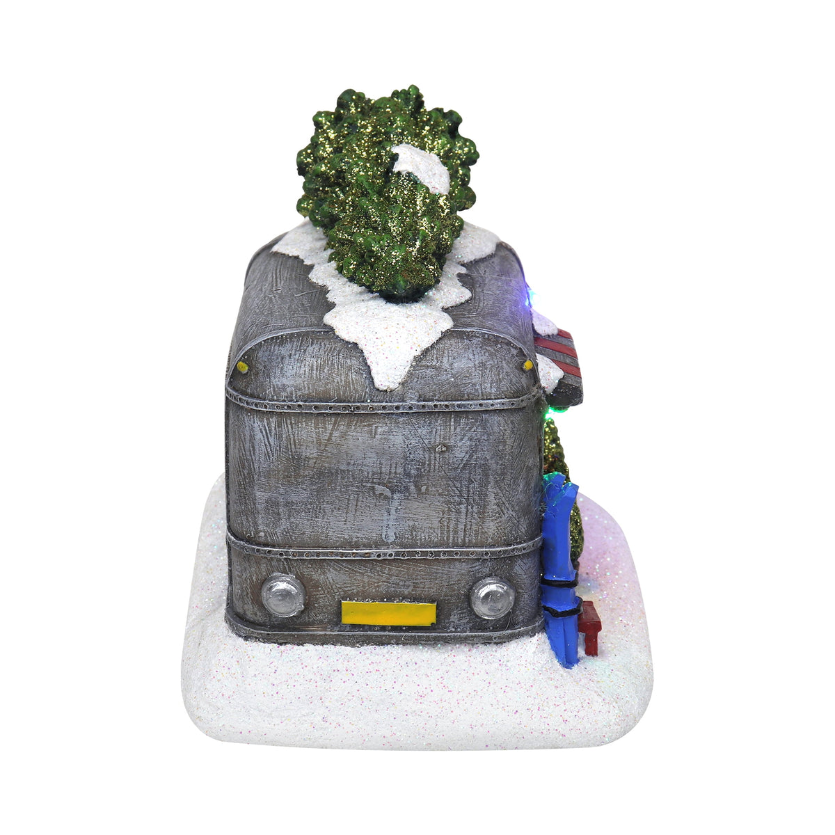 Christmas Village Tabletop RV Camper Pre-lit Winter Snow Village Perfect Addition to Your Christmas Indoor Home Decorations Great Centerpiece for Your Collection