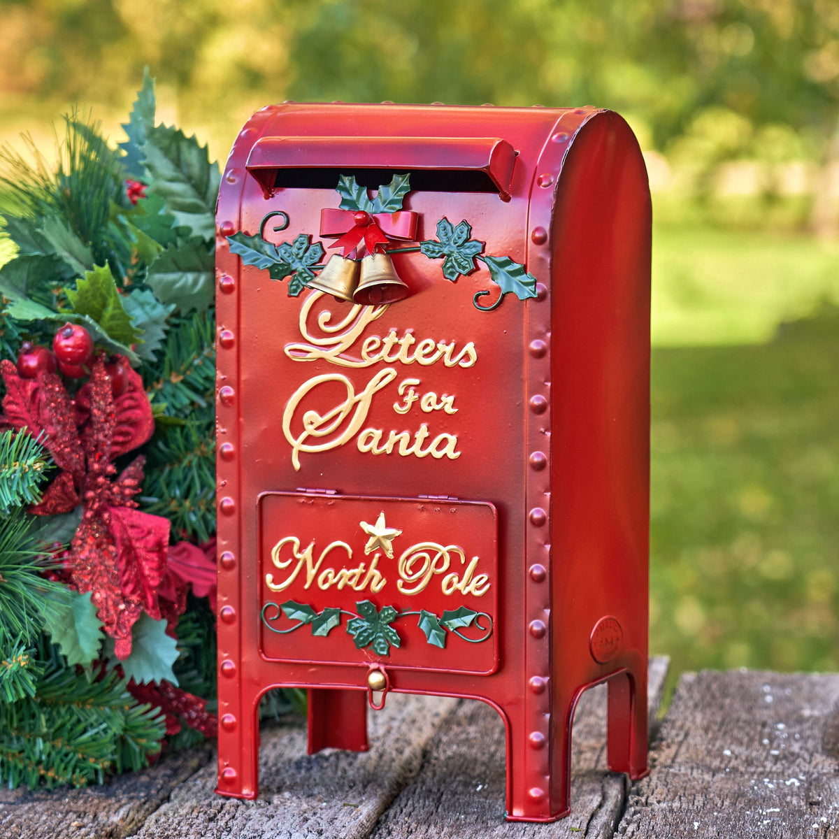 16" Tall Ornate Letters for Santa Christmas Mailbox Decoration
