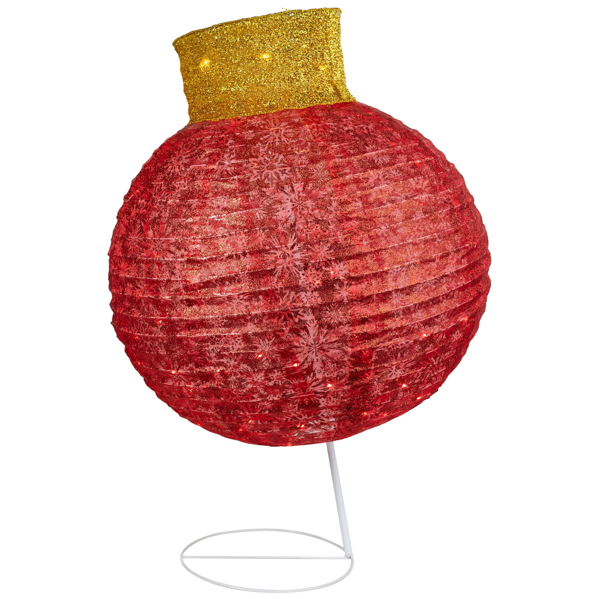 Northlight LED Lighted Twinkling Tinsel Ball Ornament Outdoor Commercial Christmas Decoration - 36"