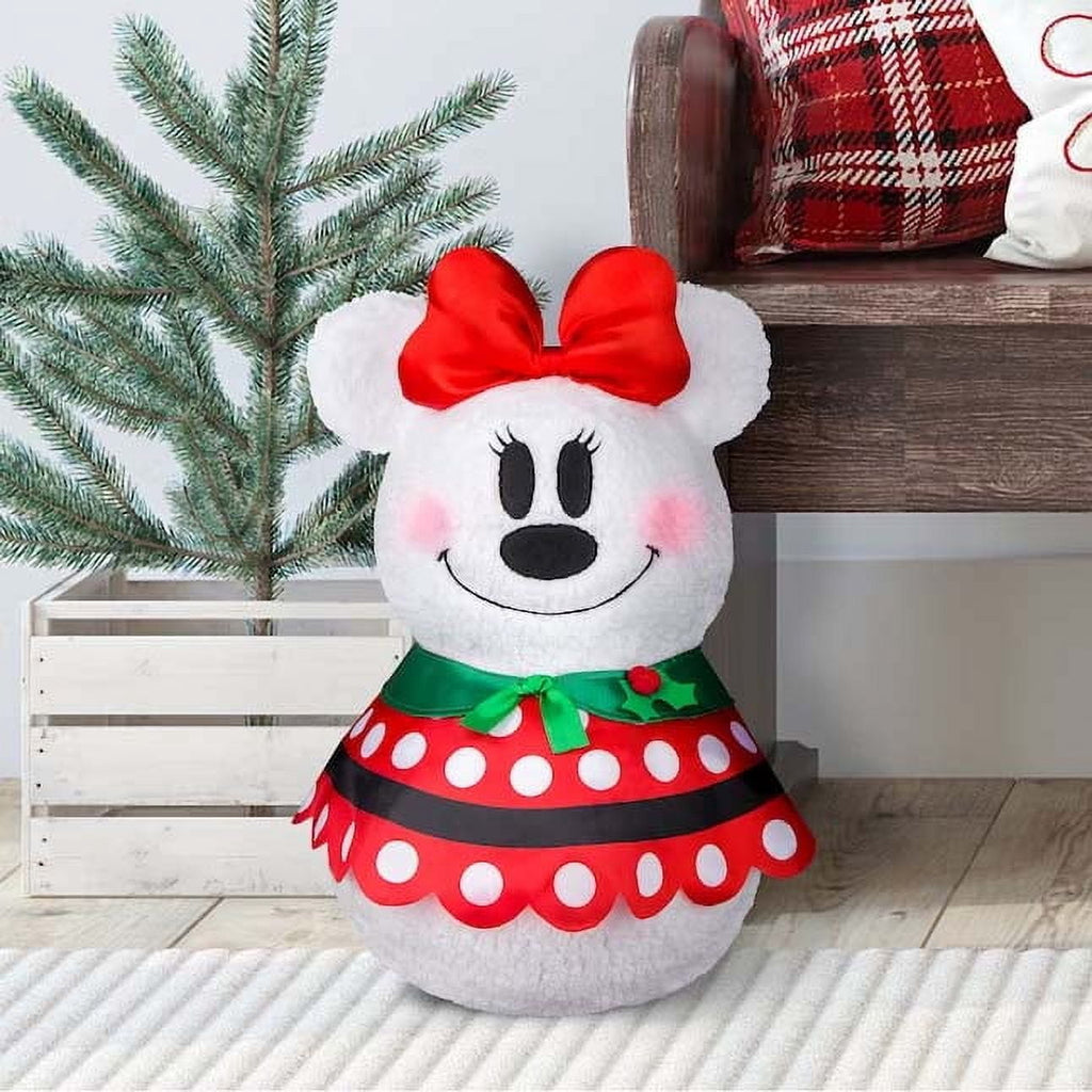 Minnie Mouse Christmas Holiday Plush Decoration Decor - Door Porch Greeter