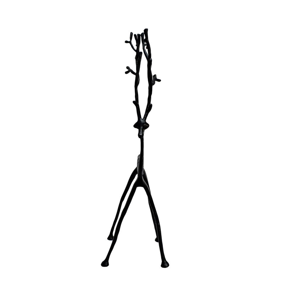  Black Metal Reindeer Decor, 26 in