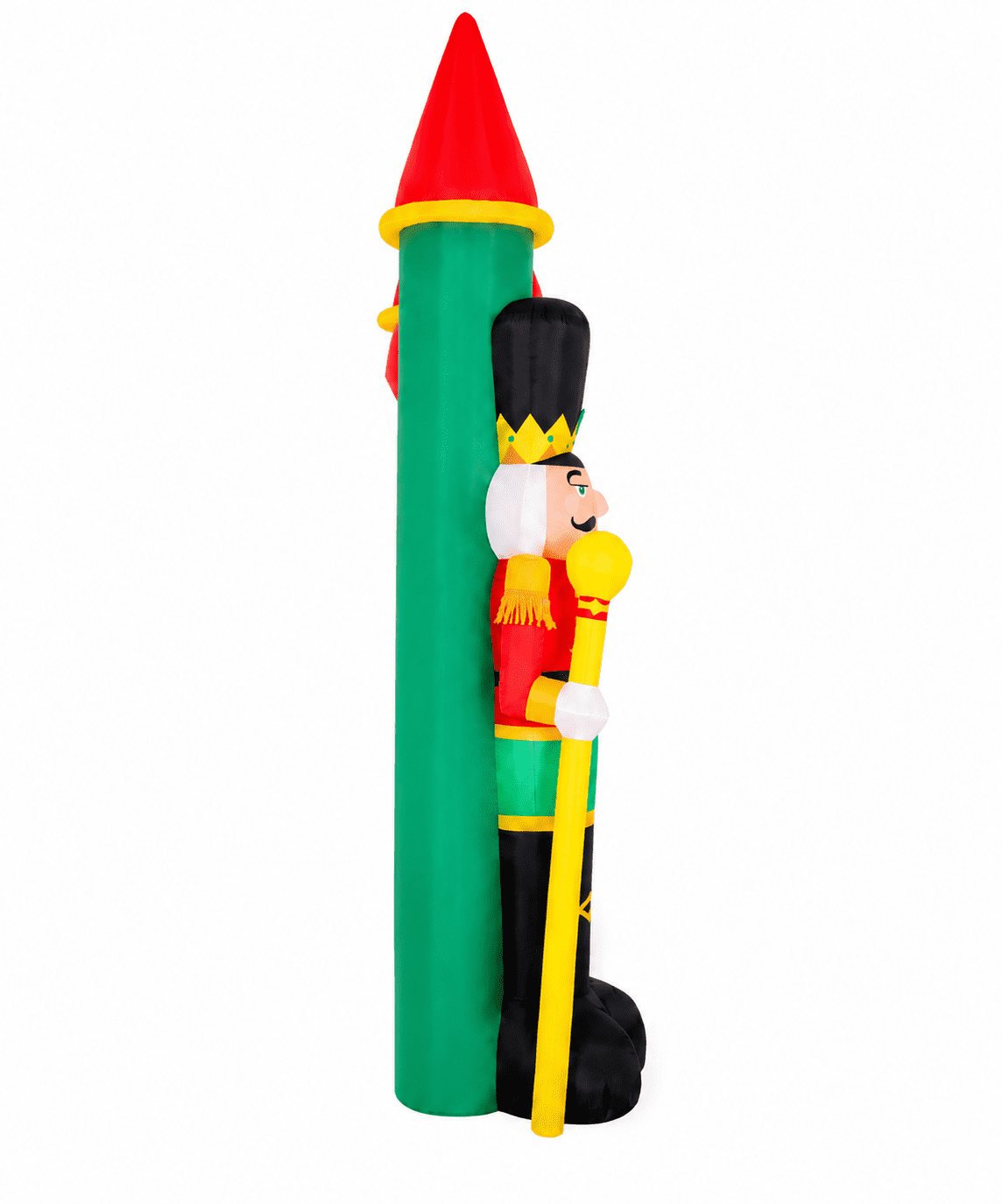 Yexmas 10FT Christmas Inflatable Archway, Blow Up Nutcracker Soldier Arch Decoration with Built-in LED, Xmas Outdoor Decor for Lawn Yard Garden Party Home Indoor Holiday