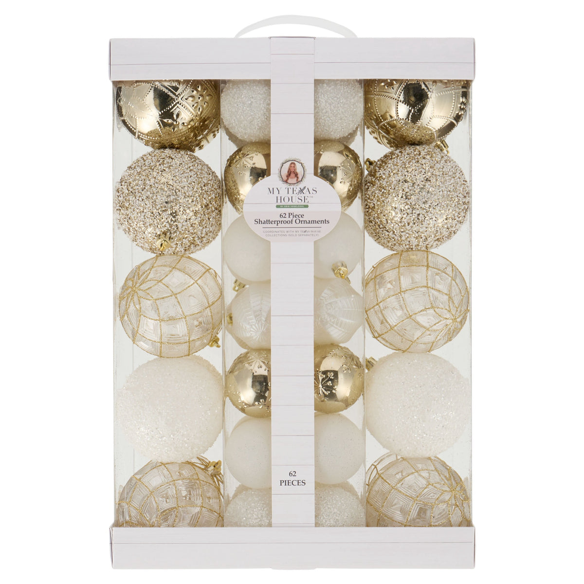 Merriva™ 62-Count Multicolor Shatterproof Christmas Ornaments