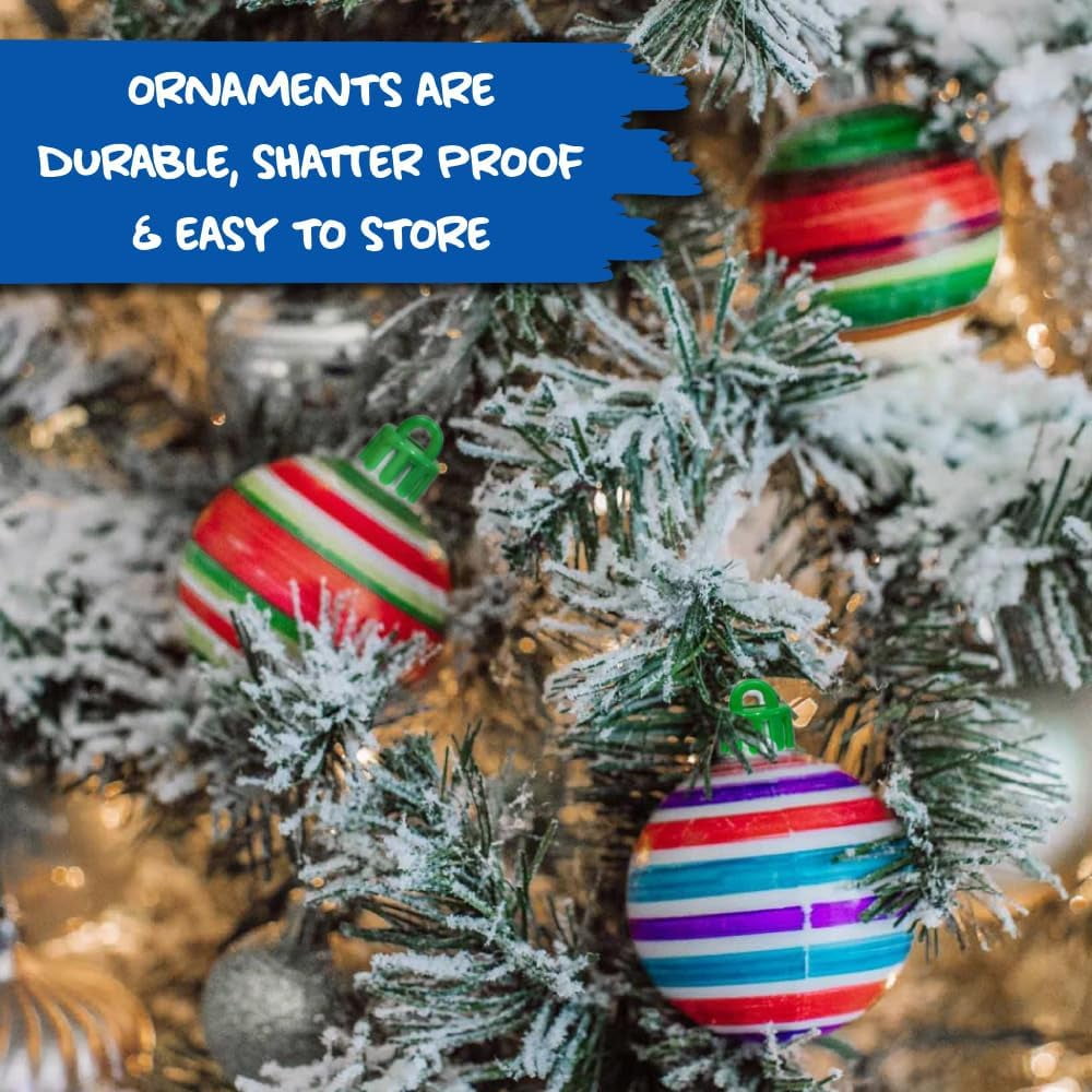 The Treemendous Ornament Decorator TreeMendous Christmas Tree Ornament Decorating Kit & 6 Pack Ornament Combo Pack - Holiday Arts and Crafts Activity for Kids Ages 3 and Up