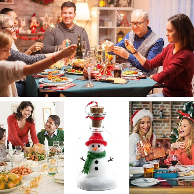 Recordable Christmas Tree in a Bottle, Voice Message In A Bottle Holiday Ornament Keepsake Gift
