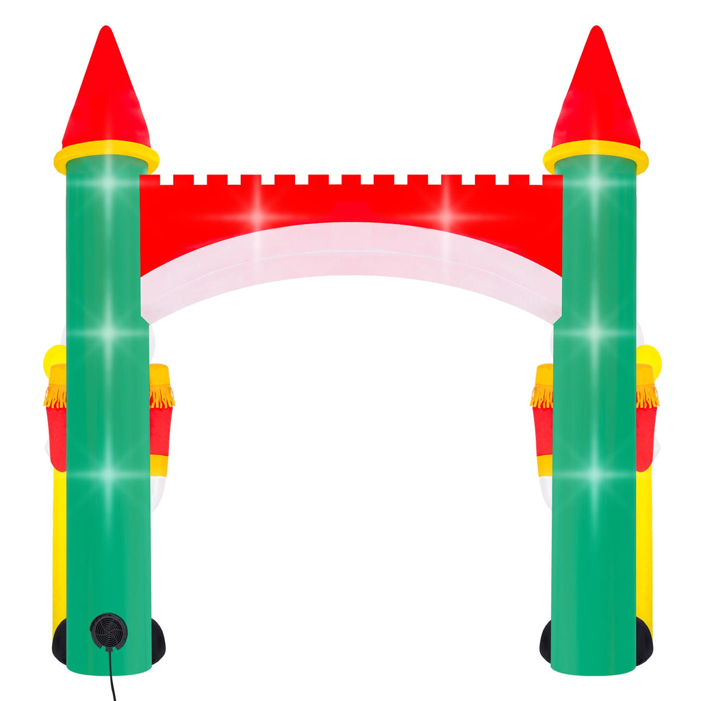 Yexmas 10FT Christmas Inflatable Archway, Blow Up Nutcracker Soldier Arch Decoration with Built-in LED, Xmas Outdoor Decor for Lawn Yard Garden Party Home Indoor Holiday