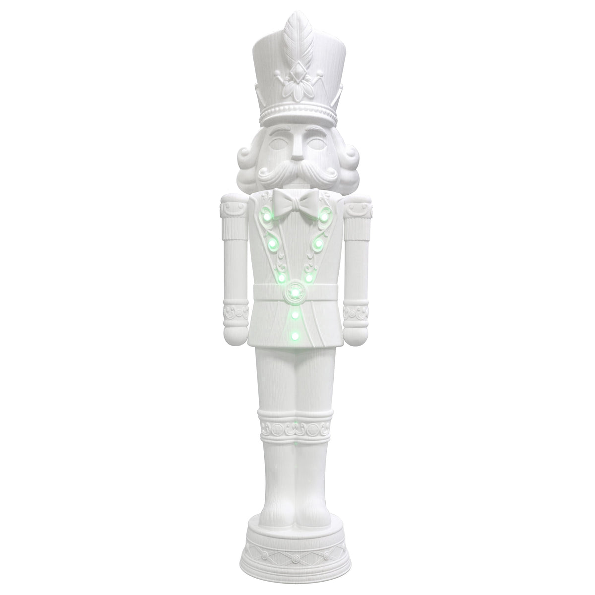 Giant Paint-it-Yourself Light-Up LED Nutcracker Christmas Decoration, White, 6.25', by 