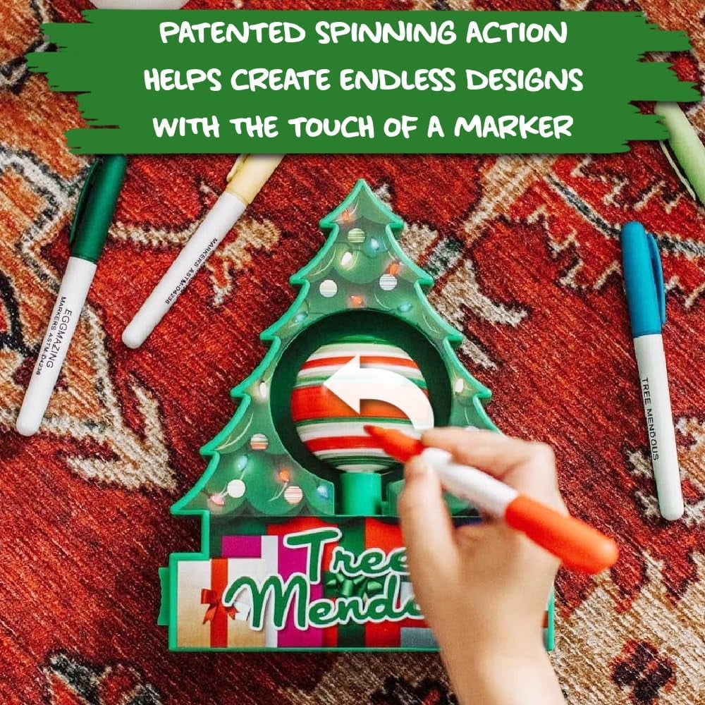 The Treemendous Ornament Decorator TreeMendous Christmas Tree Ornament Decorating Kit & 6 Pack Ornament Combo Pack - Holiday Arts and Crafts Activity for Kids Ages 3 and Up