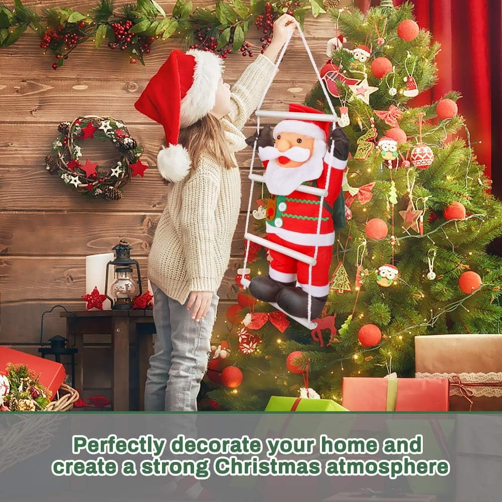 Inadays Christmas Decorations Indoor Holiday Decor XMas Christmas Tree Decorations Hanging Ornaments Decor Santa Swing