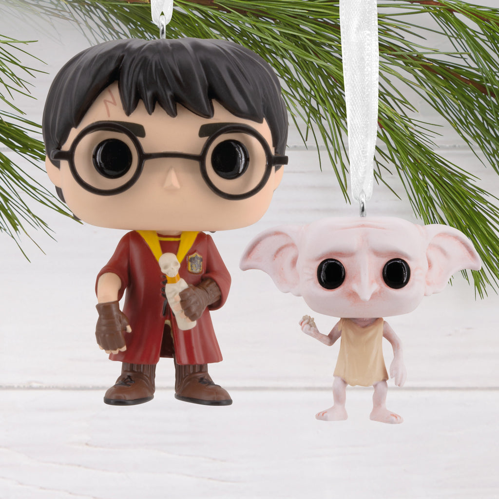  Harry Potter and Dobby Funko POP! Christmas Ornaments, Set of 2