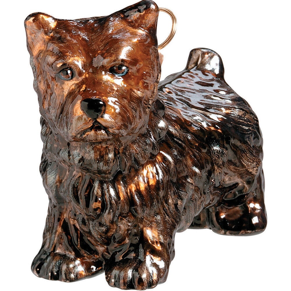 Cairn Terrier Standing Dog Blown Glass Polish Christmas Ornament Decoration