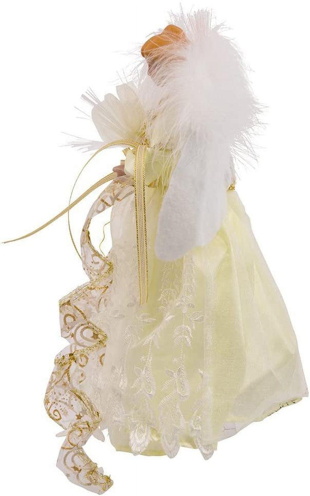 Kurt Adler LED Angel Treetop, 12" Pre-Lit Christmas Tree Decoration