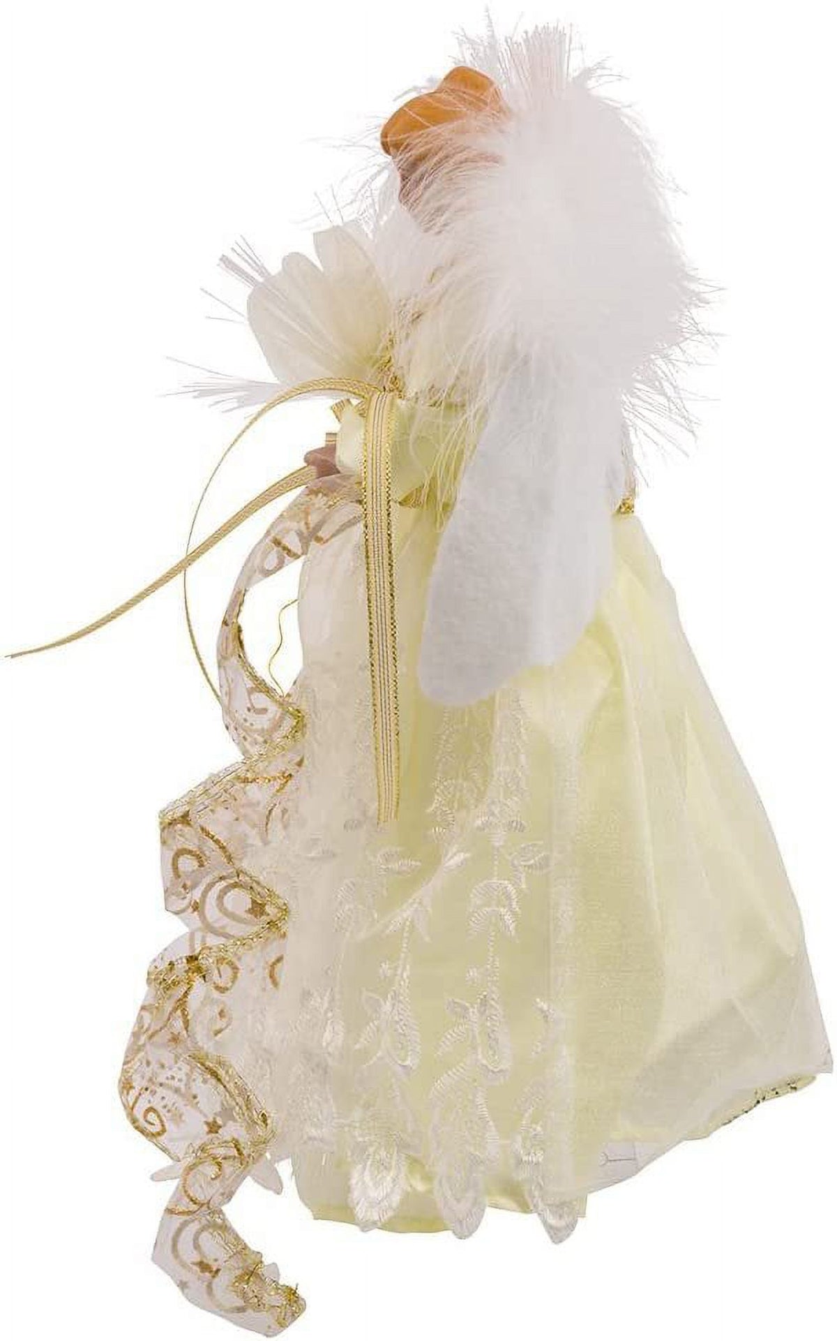 Kurt Adler LED Angel Treetop, 12" Pre-Lit Christmas Tree Decoration