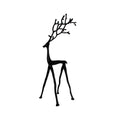  Black Metal Reindeer Decor, 26 in