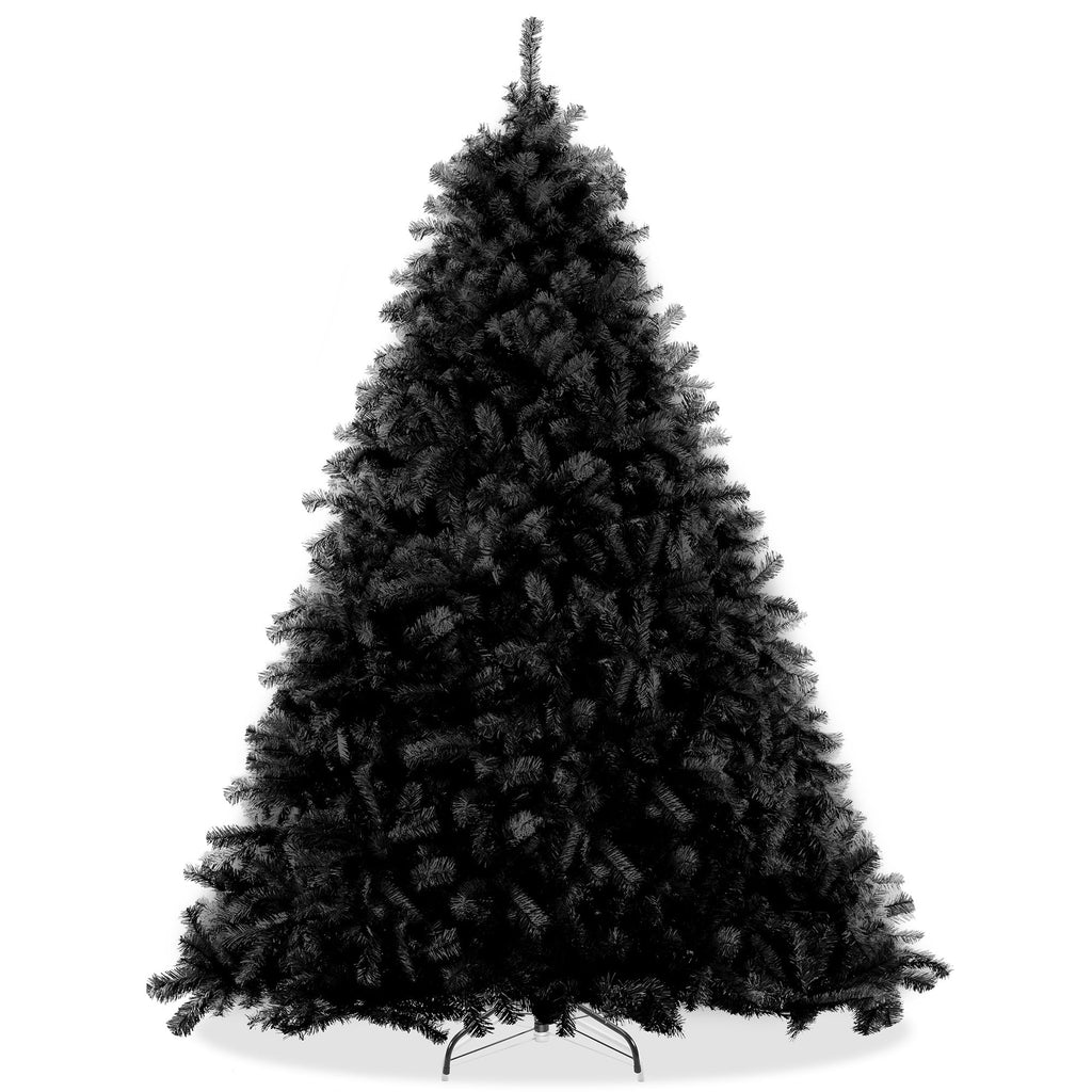 6FT Black Spruce Artificial Holiday Christmas Tree with Sturdy Metal Stand