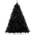 6FT Black Spruce Artificial Holiday Christmas Tree with Sturdy Metal Stand
