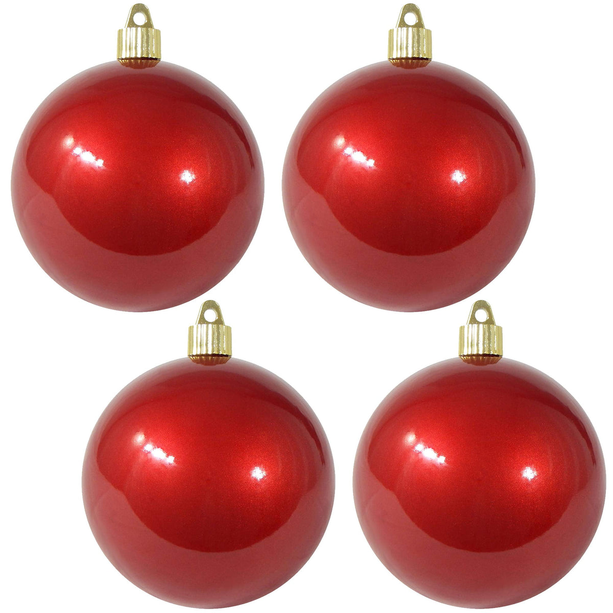 Merriva™ Christmas By Krebs 8" (200mm) Candy Red Ornament, Commercial Shatterproof UV Resistant Plastic Christmas Ball Decoration (Candy Blue
