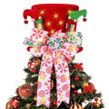 Christmas Tree Decoration Hat, Big Red Hat Decoration Hat, Family Christmas Holiday Winter Decoration With Lights