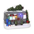 Christmas Village Tabletop RV Camper Pre-lit Winter Snow Village Perfect Addition to Your Christmas Indoor Home Decorations Great Centerpiece for Your Collection