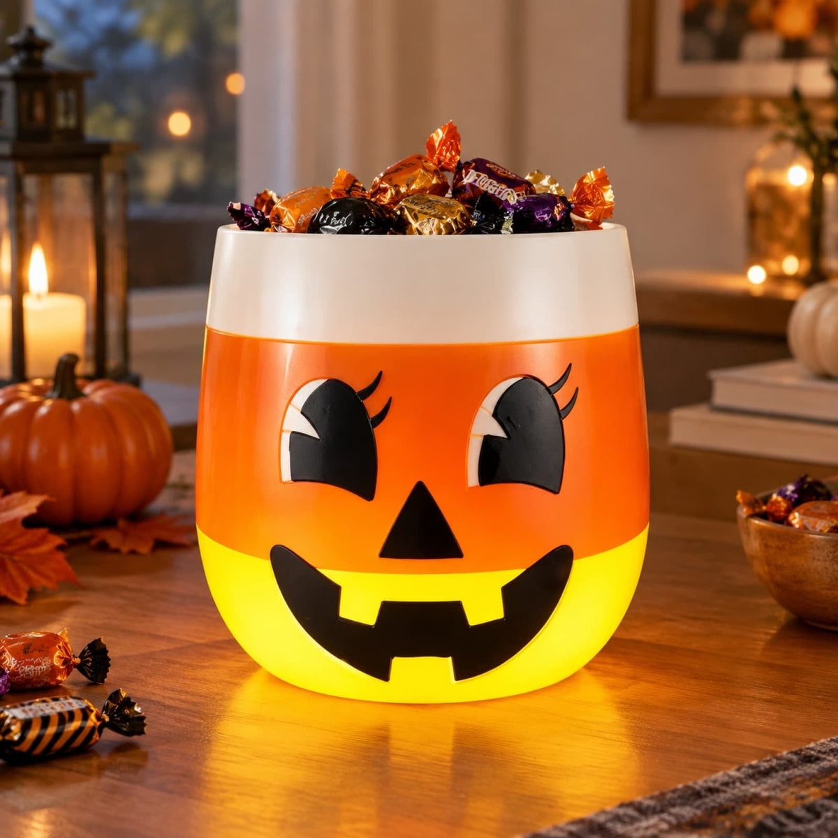 Merriva™ ! 8" Christmas Blow Molds Santa Candy Bowl, Christmas Decorations Indoor Outdoor