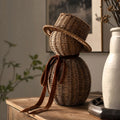 Merriva™ ! Christmas Rattan Snowman with Bow, Christmas Winter Farmhouse Decor Gift, 14"