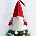 D-FantiX Gnome Christmas Tree Topper, Large Swedish Tomte Gnome Christmas Ornaments Santa Gnomes Plush Scandinavian Christmas Decorations Holiday Home Décor