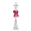 Haute Decor 48 inch tall LED Outdoor Lamppost Christmas Decoration with 50 White LED Lights - Lighted Christmas Decoration for Outside Lawn Decor