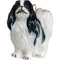 Japanese Chin or Spaniel Standing Dog Polish Glass Christmas Ornament Decoration