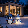 Ktaxon Snowman Christmas Lighted Penguin Outdoor Decoration for Holiday Lawn Garden Party