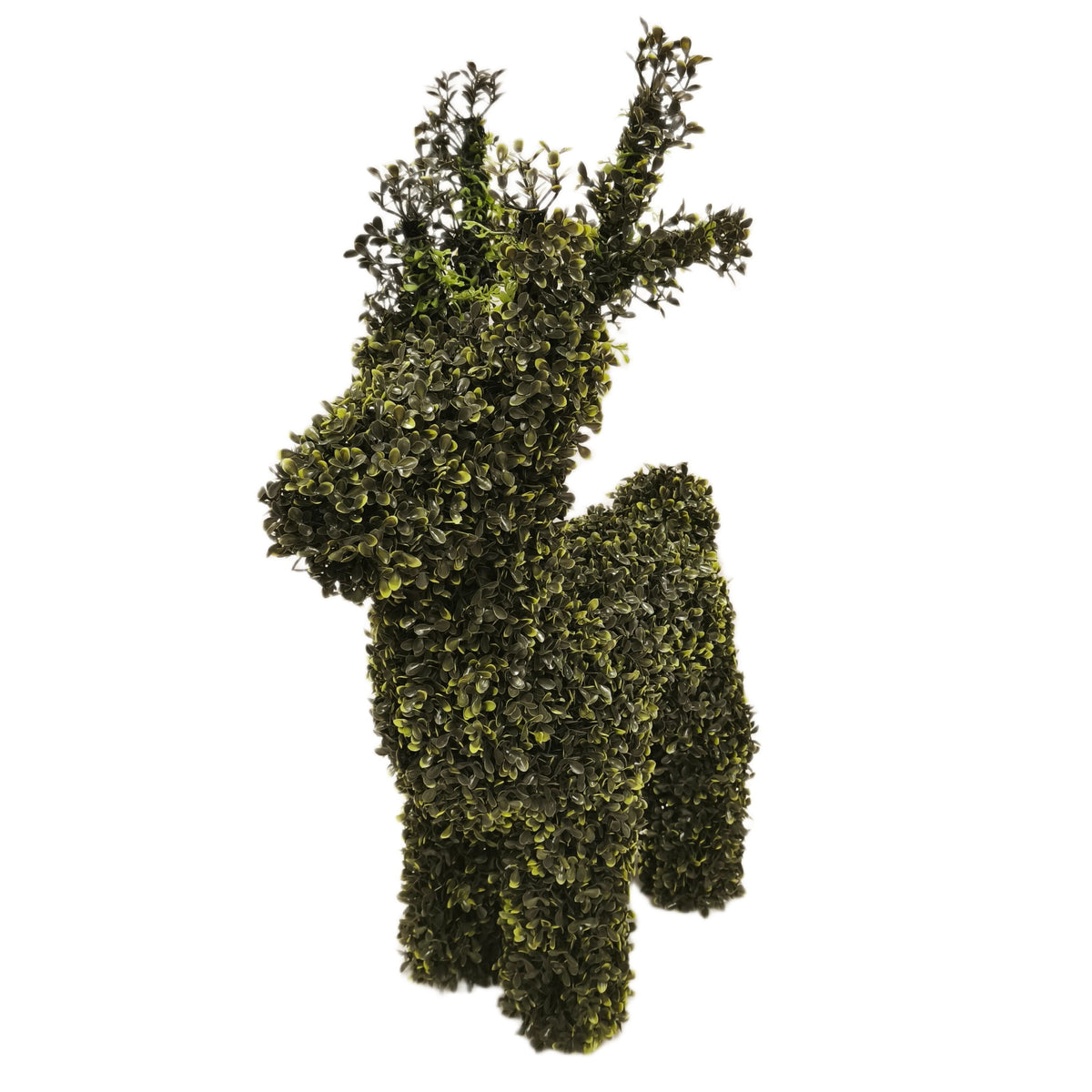  Boxwood Deer Topiary Christmas Decoration, Green, 29"