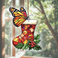 Monarch Butterfly Acrylic Suncatcher Window Hanging, Monarch Butterfly Ornaments, Monarch Butterfly Christmas Decorations