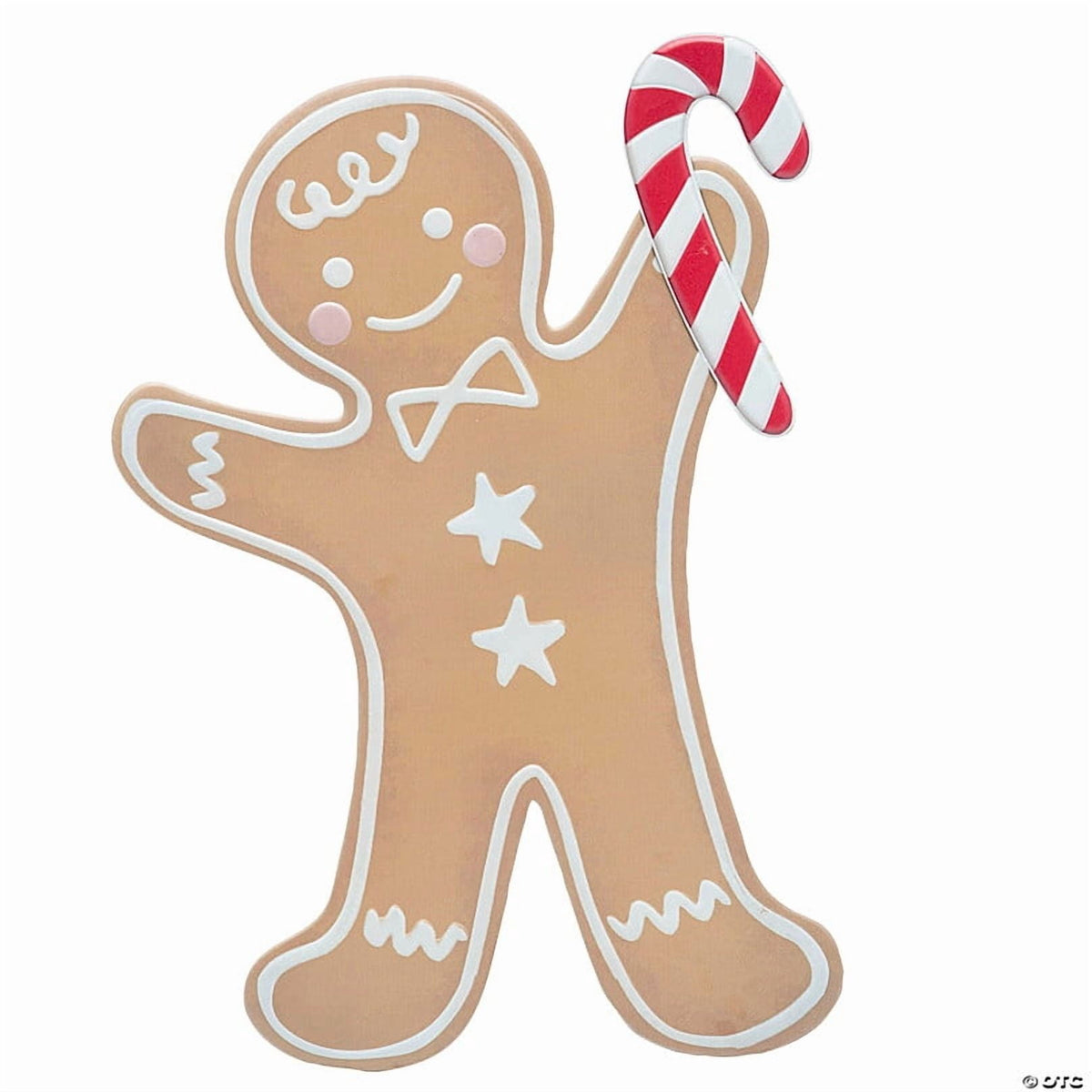 Morris Costumes - 35 3/4" Iron Gingerbread Boy Christmas Decoration - One Size