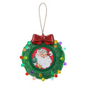  3 in. Green Wreath Picture Frame Recordable Ornament