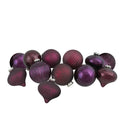 Northlight Jewel Tone Finial Hanging Multi-color Glass Christmas Ball Ornaments, 12 Count