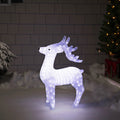 Northlight LED Lighted Commercial Grade Acrylic Reindeer Outdoor Christmas Decoration - 28"