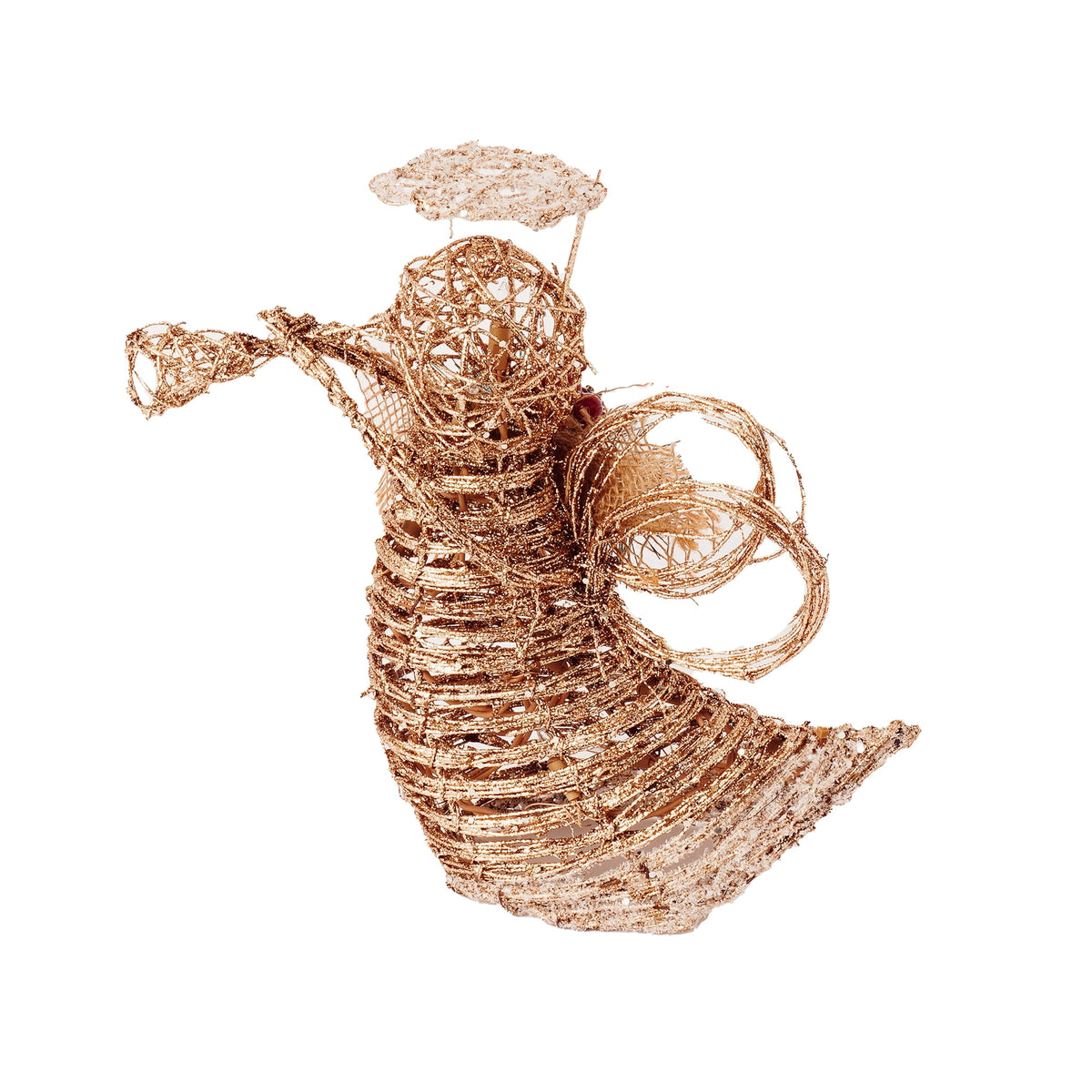 RJ Legend Christmas Decoration, Rattan Lighting - Gold Angel