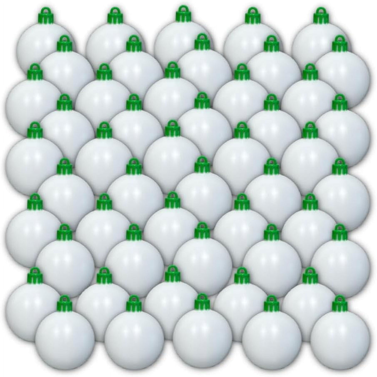 The Treemendous Ornament Decorator Christmas Tree Ornament Refill - White - 50 Count