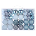 Uxcell Christmas Ball Ornaments Christmas Tree Decorations Balls Lake Blue and White for Decoration Christmas 100Pcs