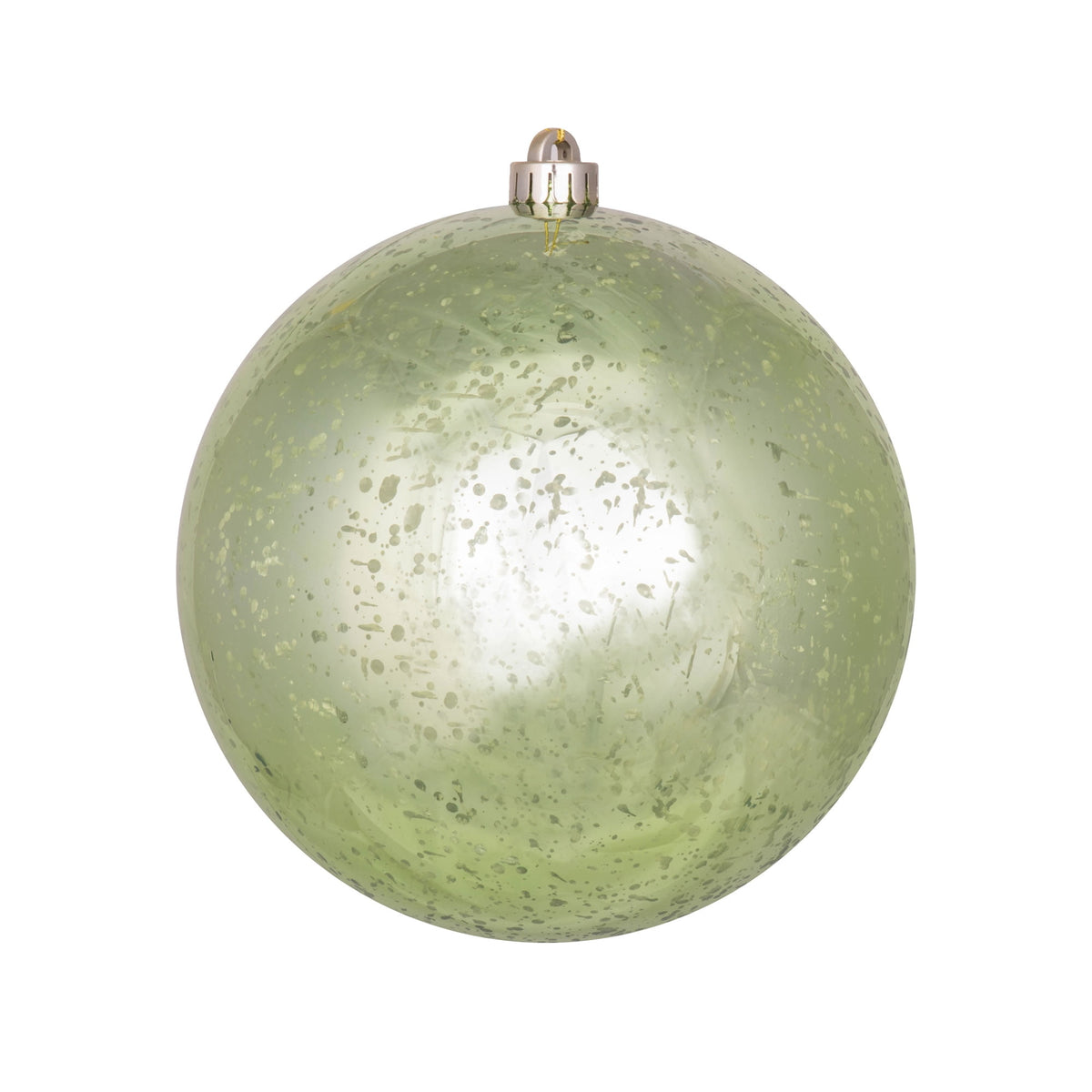Merriva™ 8" Christmas Ornament Ball, Gold Shiny Mercury Finish, Shatterproof Plastic