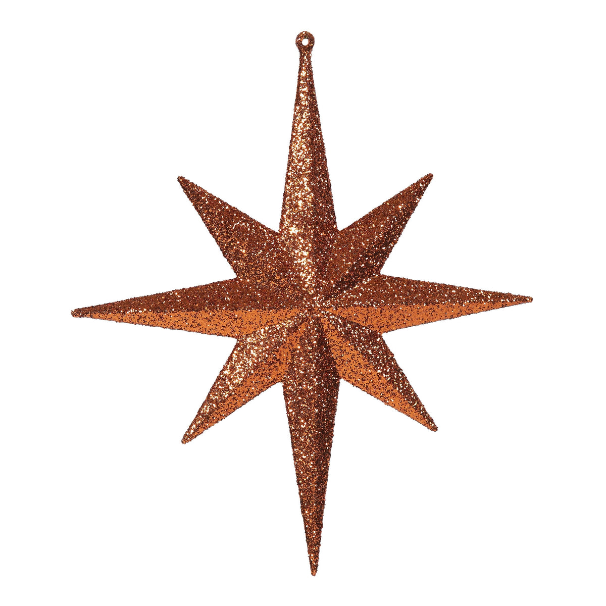 Merriva™ 8" White Iridescent Glitter Bethlehem Star Christmas Ornament, 4 per Box