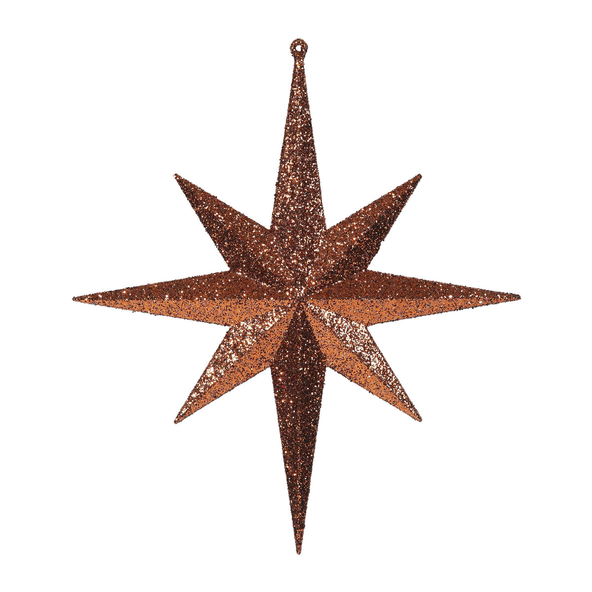 Merriva™ 8" White Iridescent Glitter Bethlehem Star Christmas Ornament, 4 per Box
