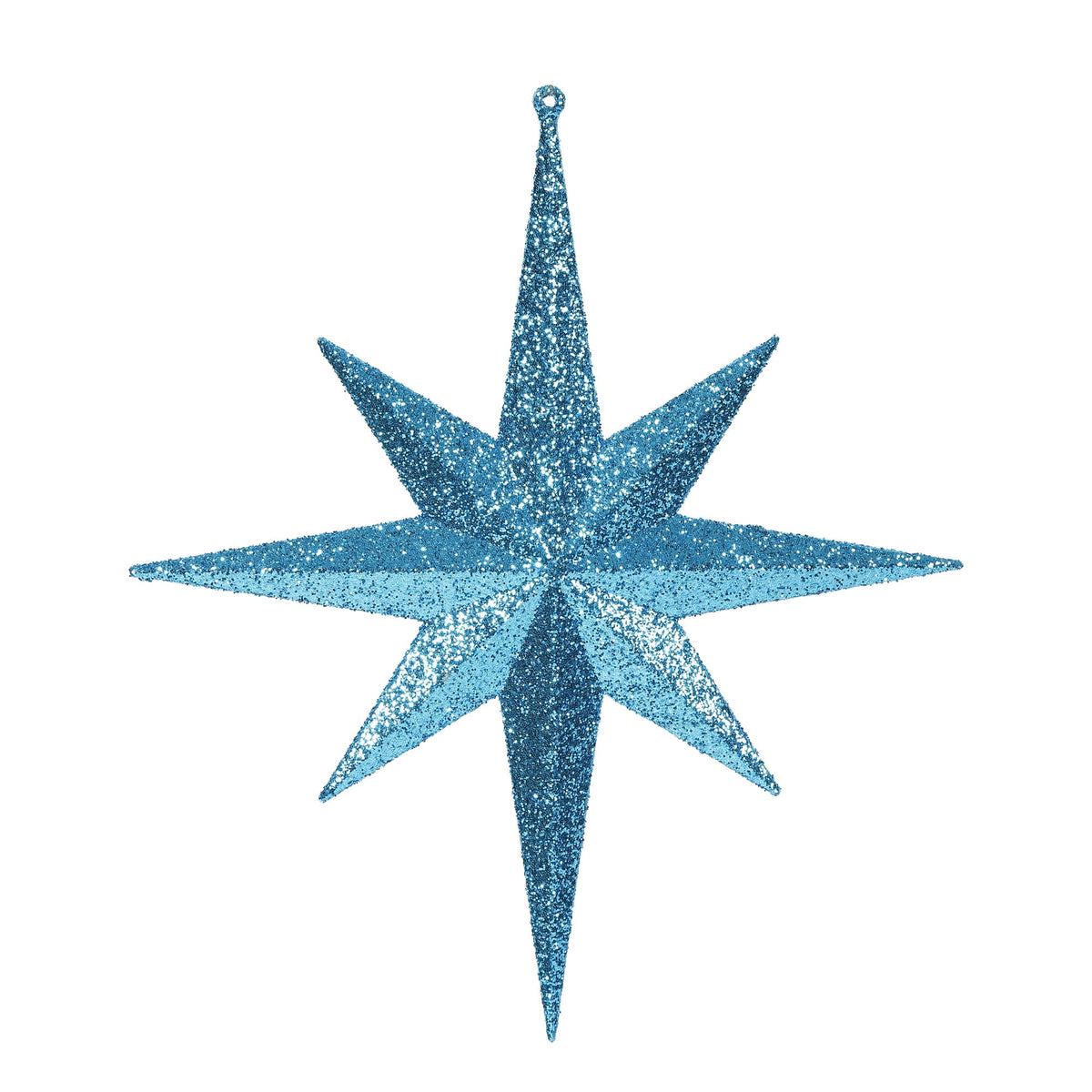 Merriva™ 8" White Iridescent Glitter Bethlehem Star Christmas Ornament, 4 per Box