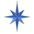 Merriva™ 8" White Iridescent Glitter Bethlehem Star Christmas Ornament, 4 per Box